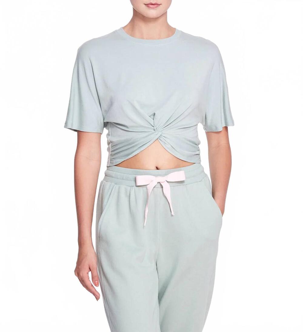 NEW MARCHESA ATHLEISURE amelia short sleeve tee in sage
